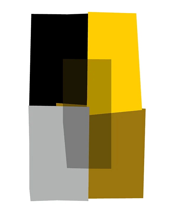 YELLOW IN GRAY COMPOSITION