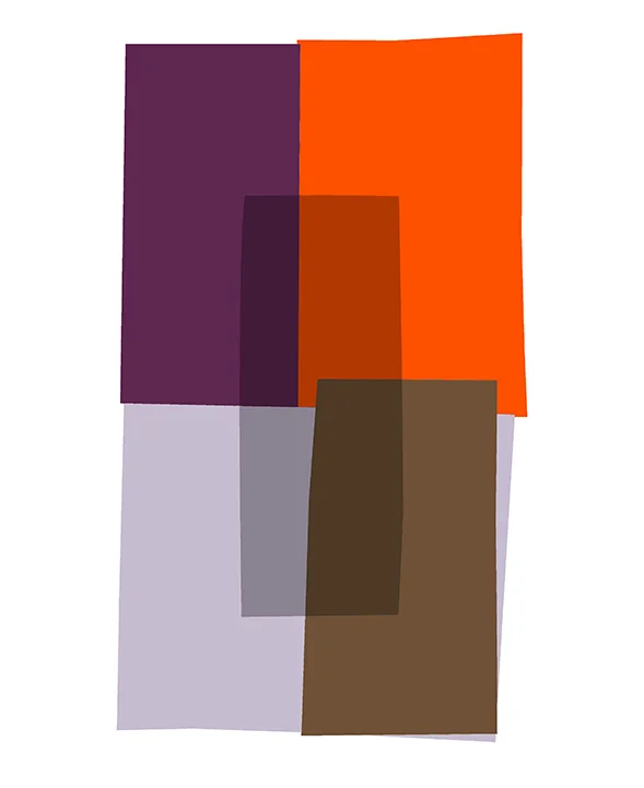 ORANGE IN LAVENDER COMPOSITION