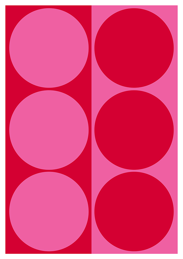Dynamic Pair: Bright Pink and Red
