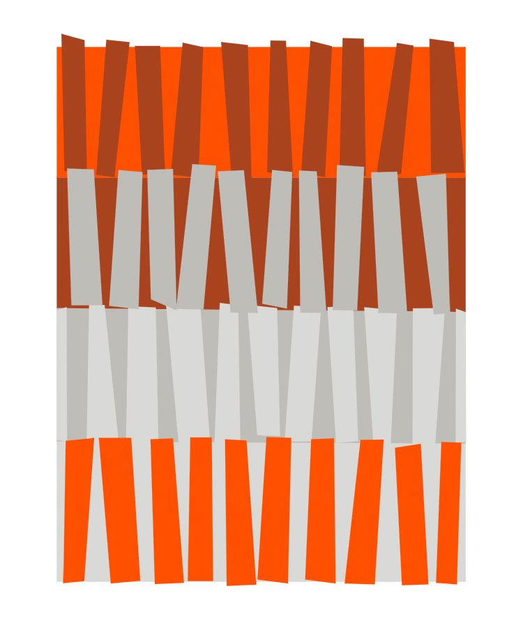 Color Rhythm in Orange