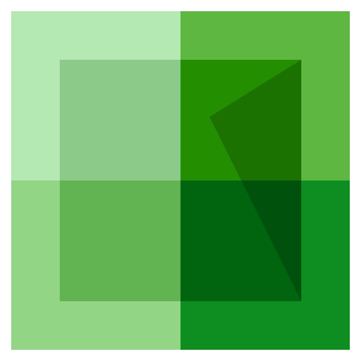 Green and Gray Four Square