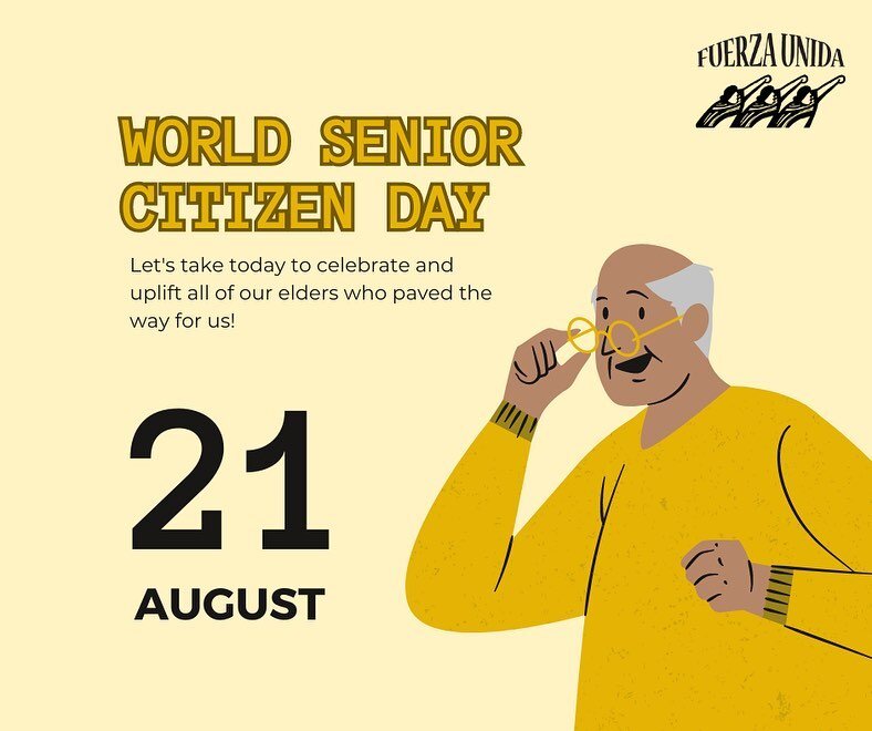 🎉Happy World Senior Citizen Day to all the elders of our community! We wouldn&rsquo;t be where we are today without you! 
&mdash;&mdash;
🎉&iexcl;Feliz D&iacute;a Mundial de la Tercera Edad a todos los mayores de nuestra comunidad! &iexcl;No estar&i