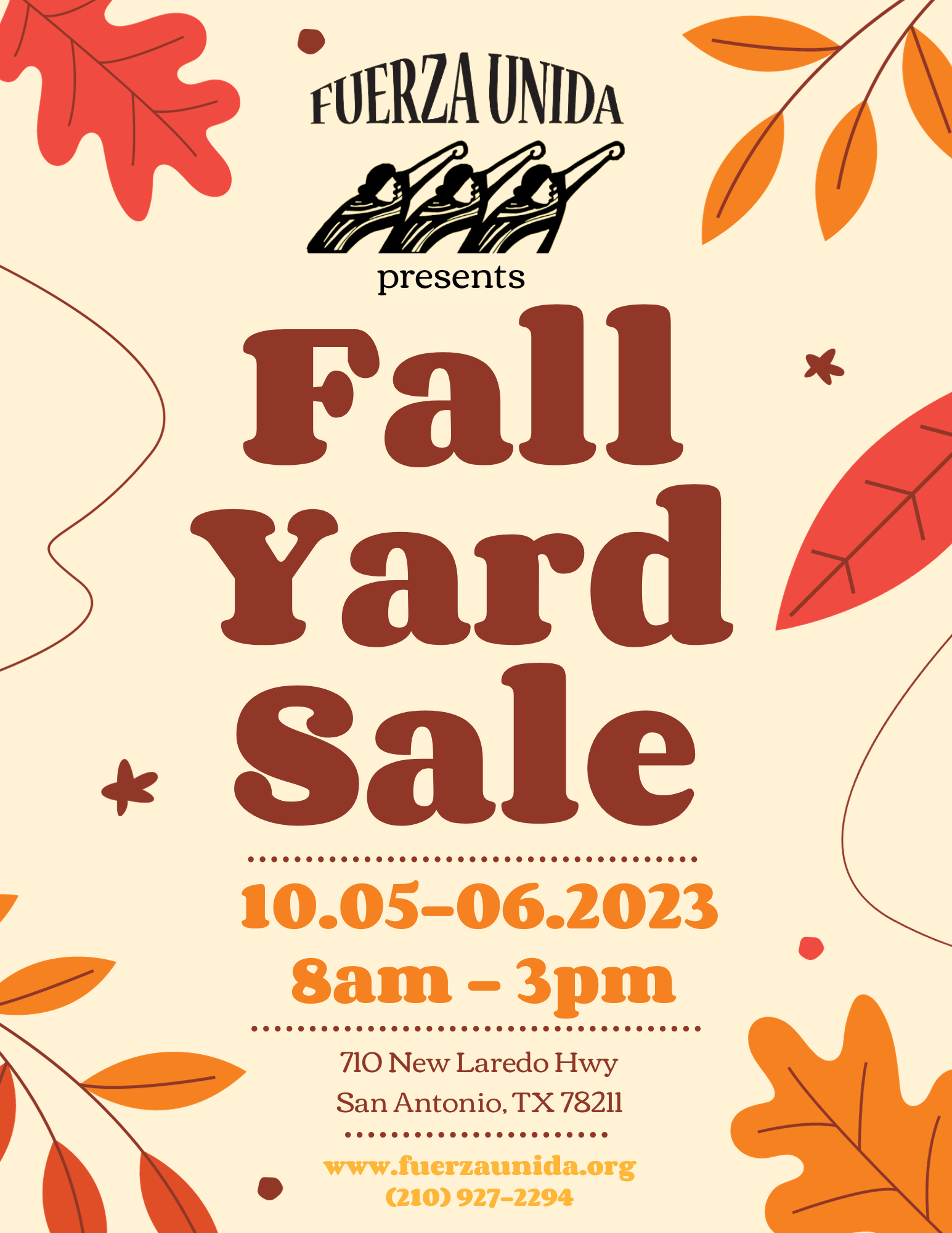 Weekend Sale Fall Events — Fuerza Unida