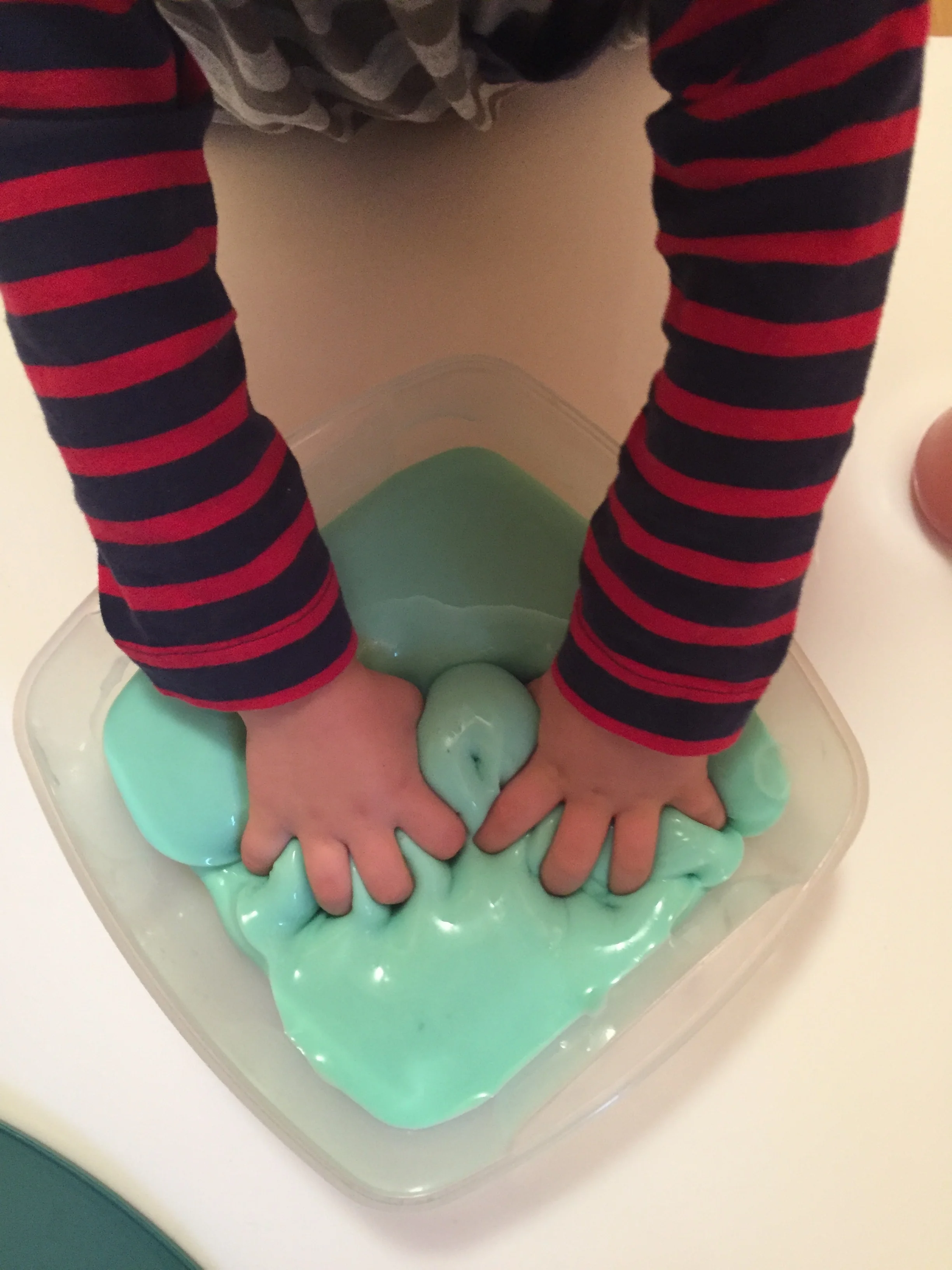 Slime sensory play