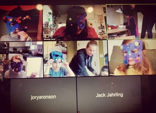 Today, thanks to Zoom, PMP was able to have interactive music time with #jorysings.com. She did a special Lifecycle of a Butterfly song complete with our butterfly masks we made this week. We also sang a big Happy Birthday 🎂 to one of our kiddos. I&