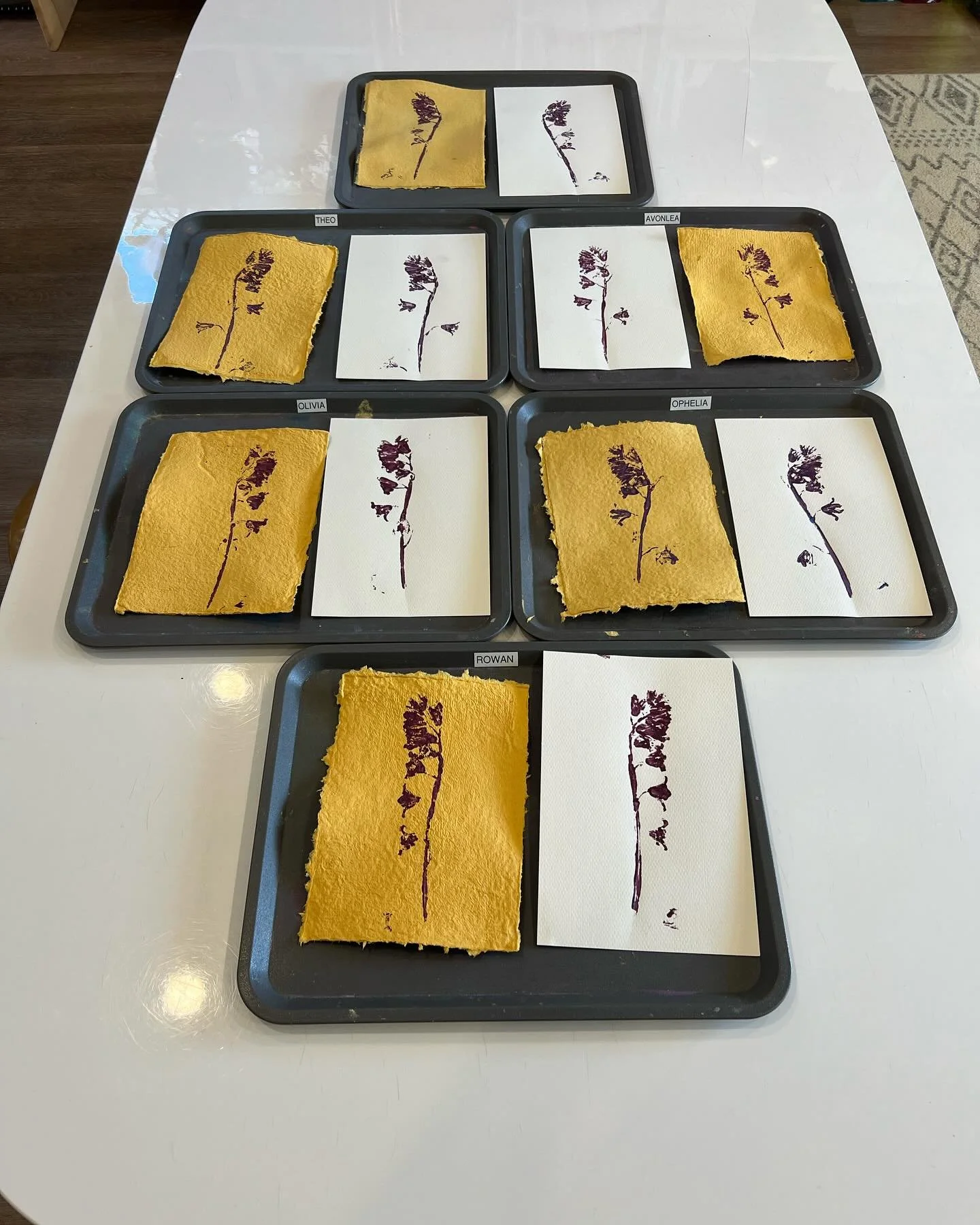 We made recycled paper and flower prints.  #playschool #pdxchildcare  #papermaking  #flowerprints #recycledpaperart 
#wonderledlearning #playbasedlearning #papermoonplayschool #learningthroughplay #portlandchildcare #kidsmakeart  #openendedplay #lett