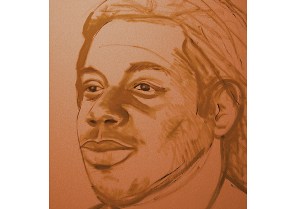 Portrait sketch of Billy Stewart