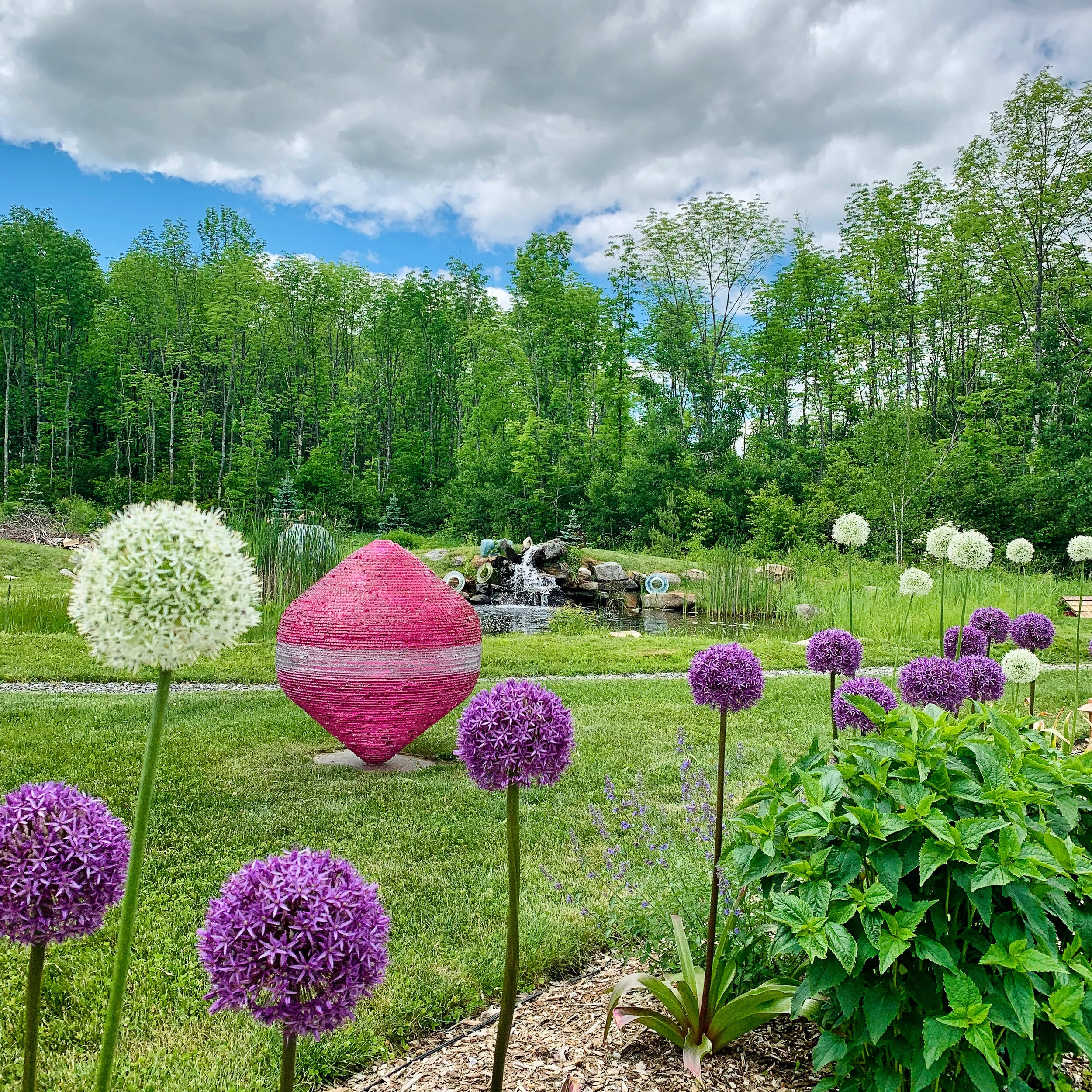  Glass sculpture in the landscape  