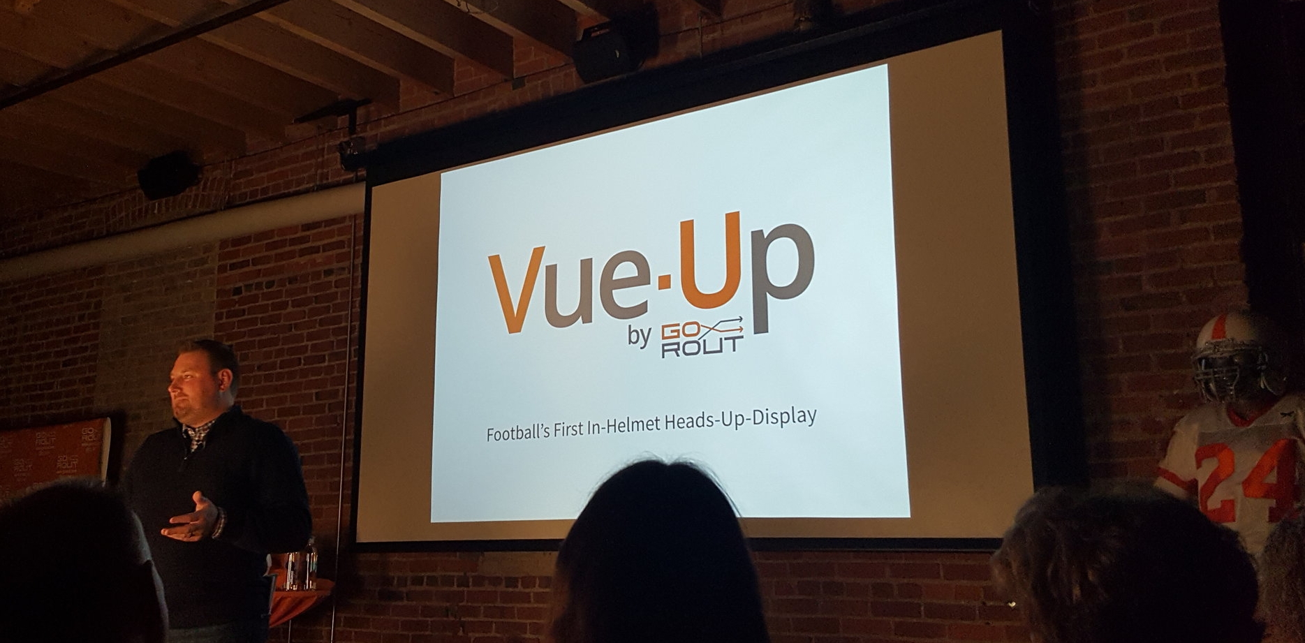GoRout Founder Mike Rolih launching Vue-Up during Global Entrepreneurship Week.