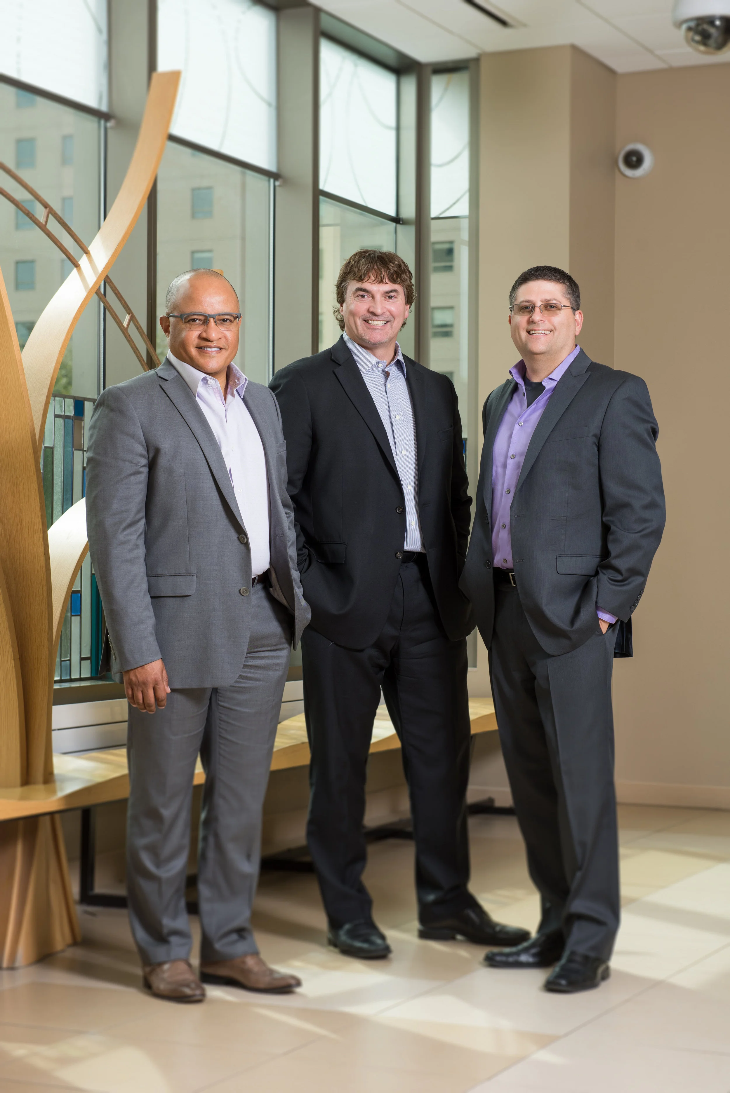 Sonex leadership team. From left to right: Darryl Barnes, Jay Smith, and Aaron Keenan. Photo courtesy of Sonex Health.