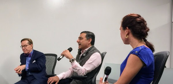 From left to right: Dr. Dave Albert, Vic Gondotra, and the author. Photo courtesy of Jamie Sundsbak.
