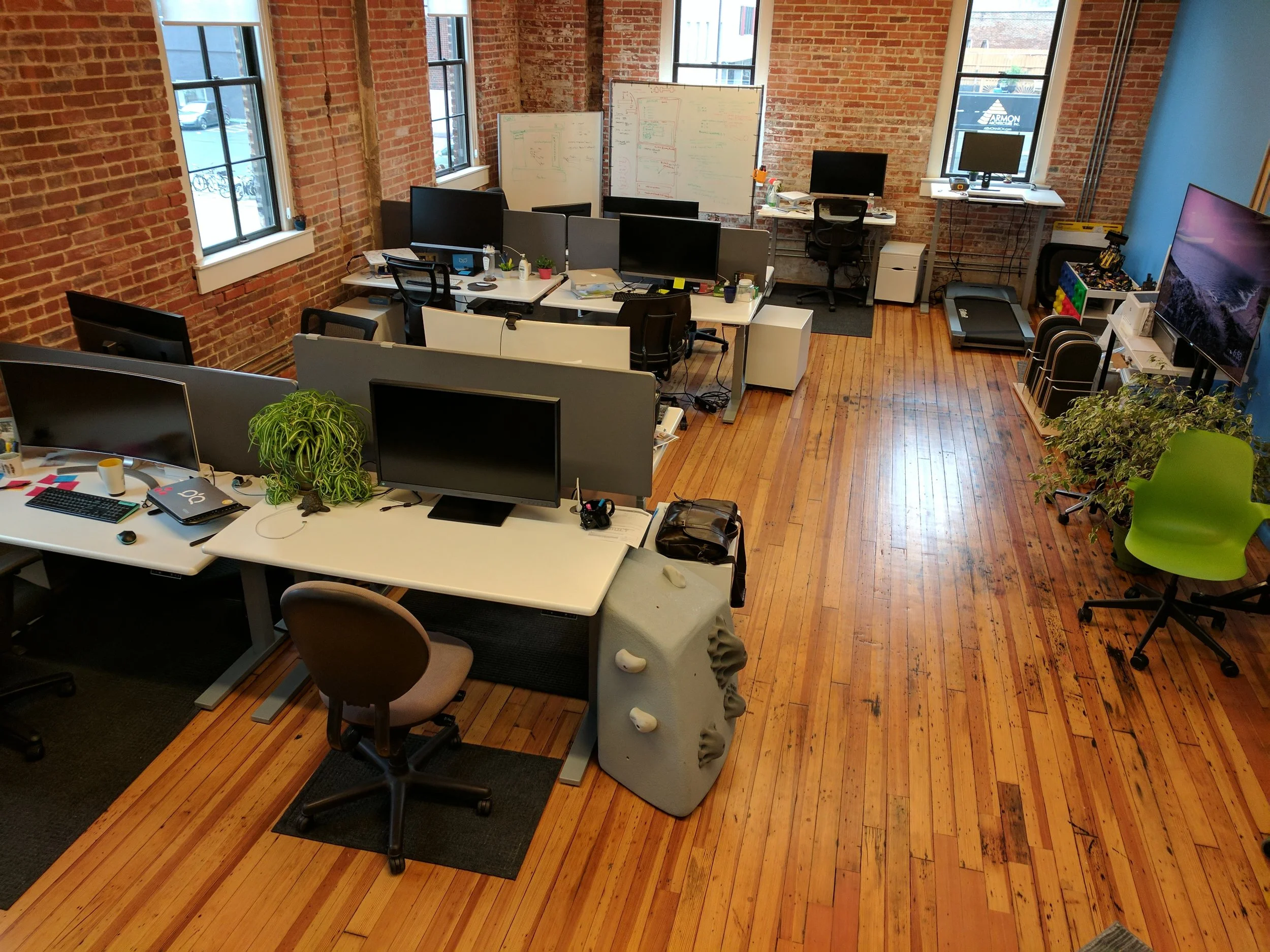 New BrandHoot office space in the Conley-Maass-Downs building.