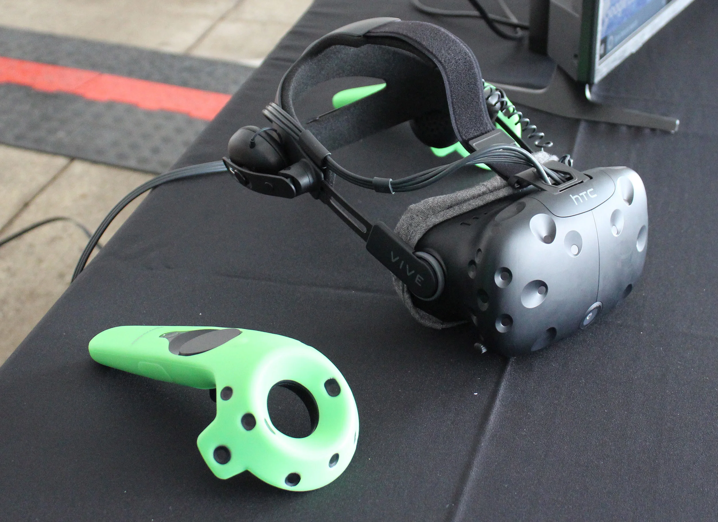 Virtual reality gear from Area 10 Labs during the Discovery Square Community Celebration.