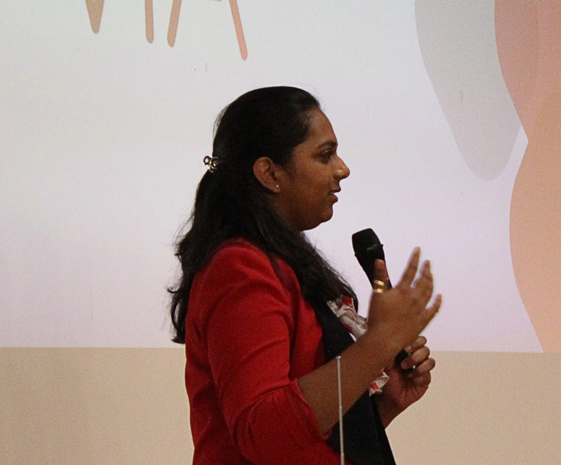 Current John Marshall student Keerthi Manikonda talking about her mobile app, Via.
