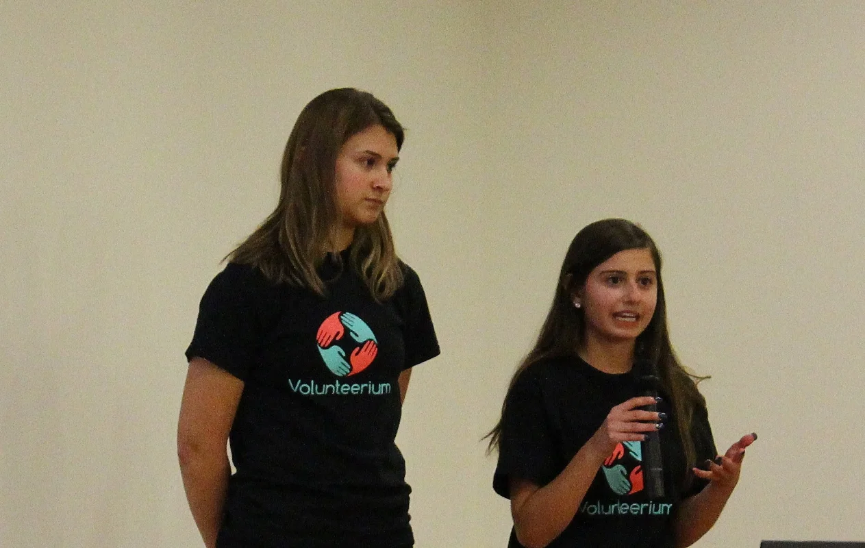 Byron High School students and entrepreneurs Maddie Harris and Maia Jorgensen.