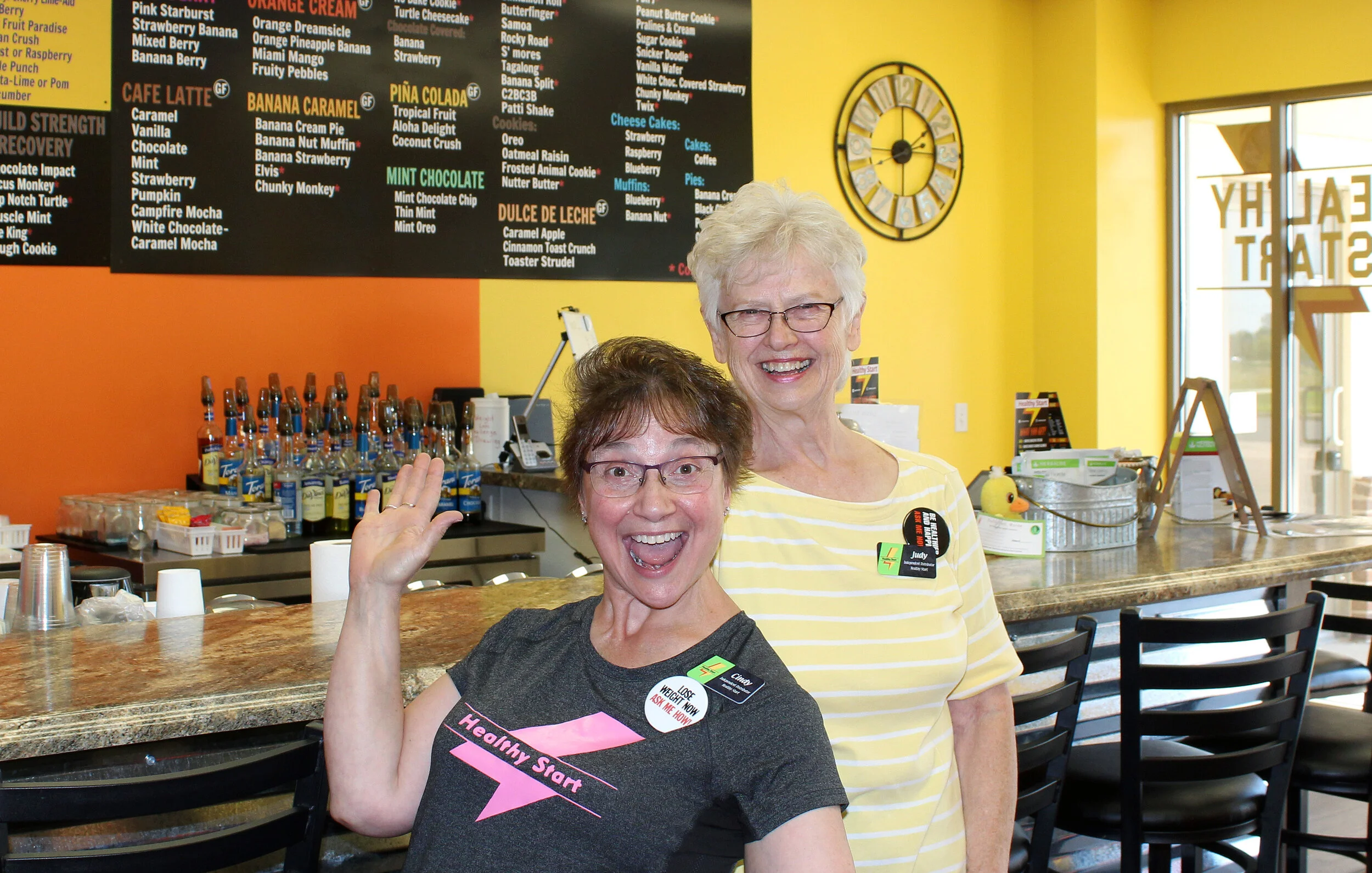 (From left to right) Cindy Clayton and Judy Vogelsang at Healthy Start in Byron, MN.