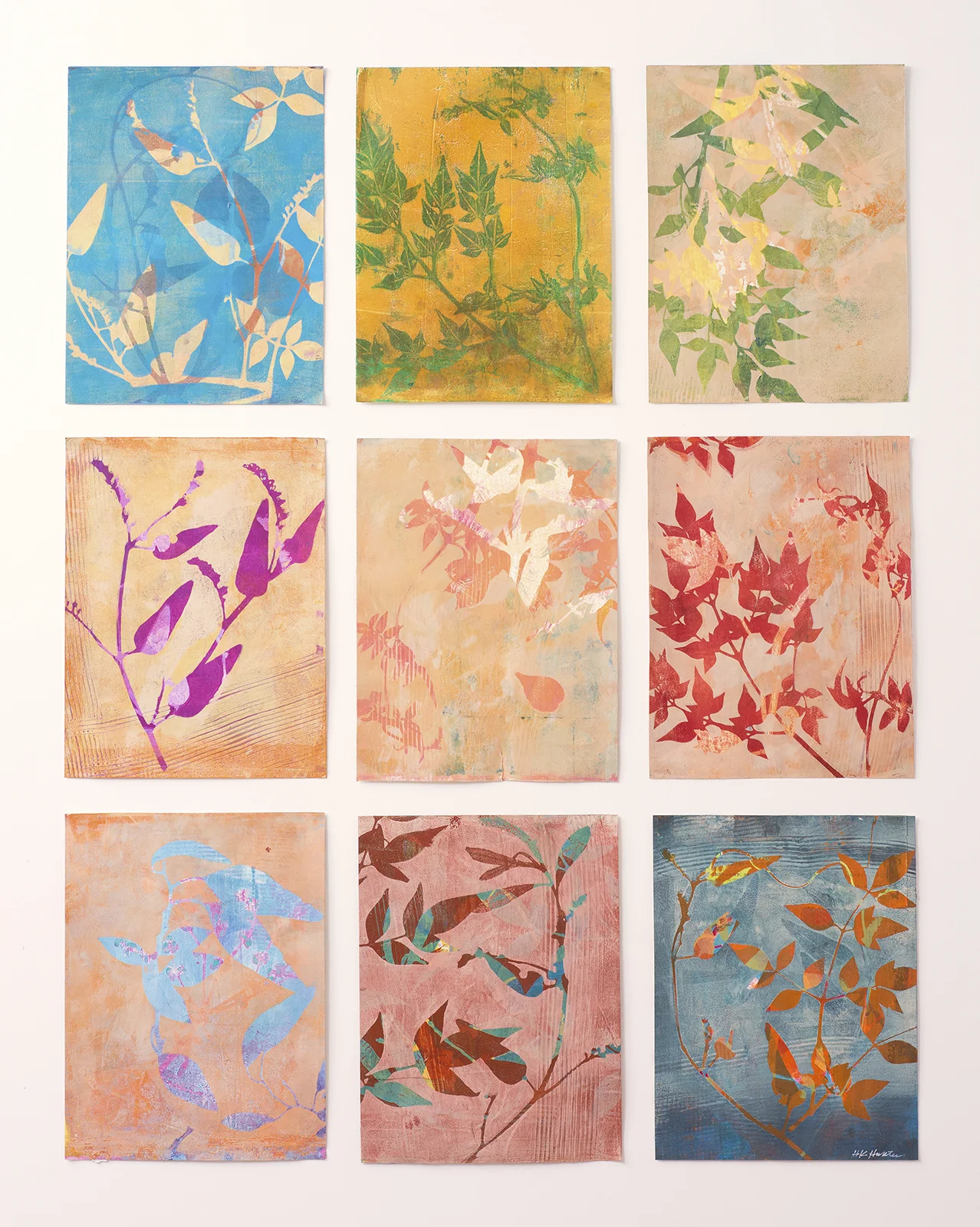 Spring Shift, 29″ x 38,” Monoprint collage