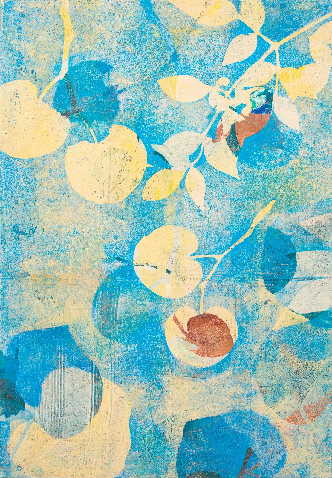 Summer Drift, 13" x 19," Monoprint