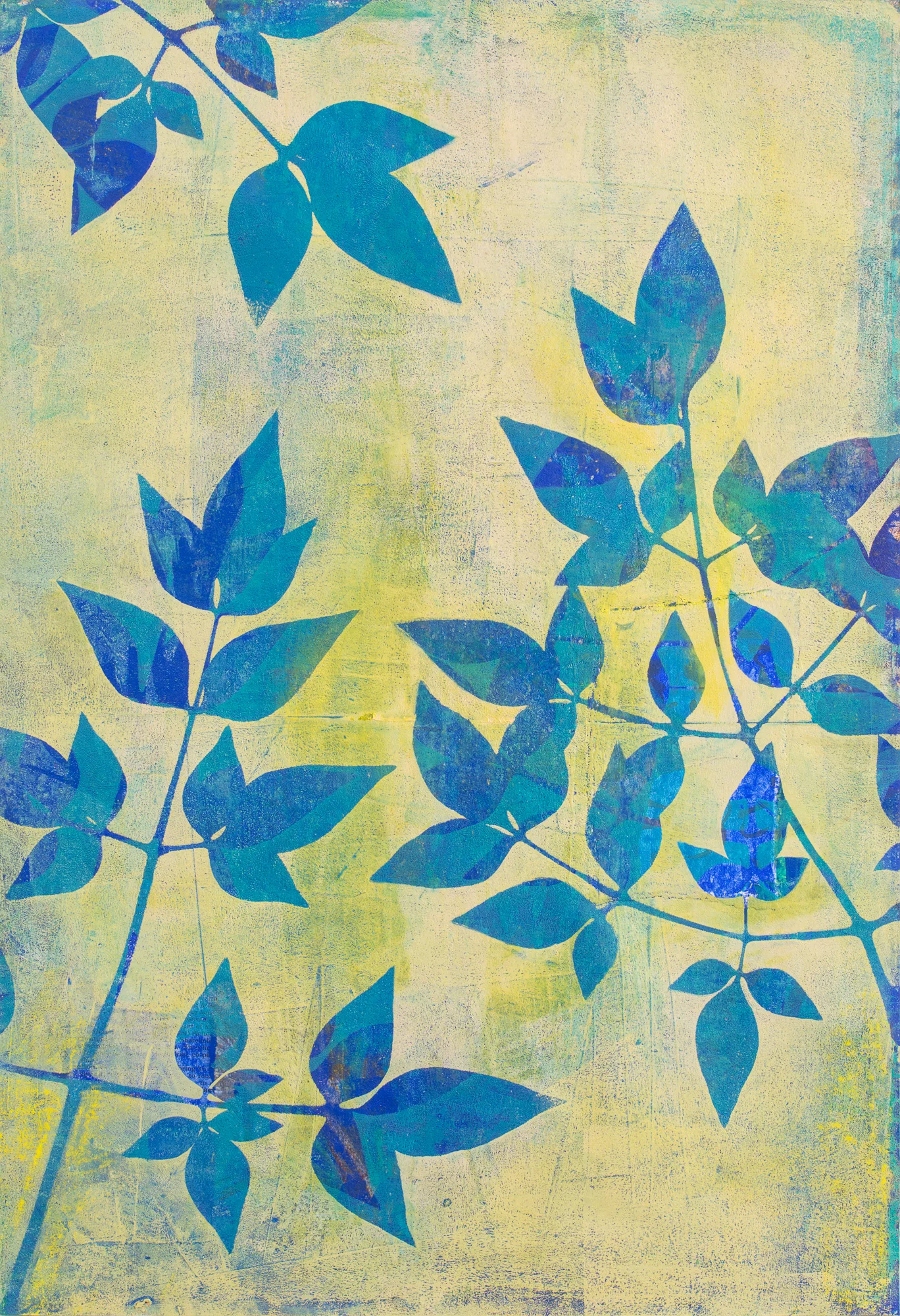 Reverie, 13" x 19," Monoprint