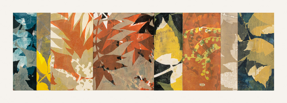 Turning Point 7, 12" x 30," Monoprint collage