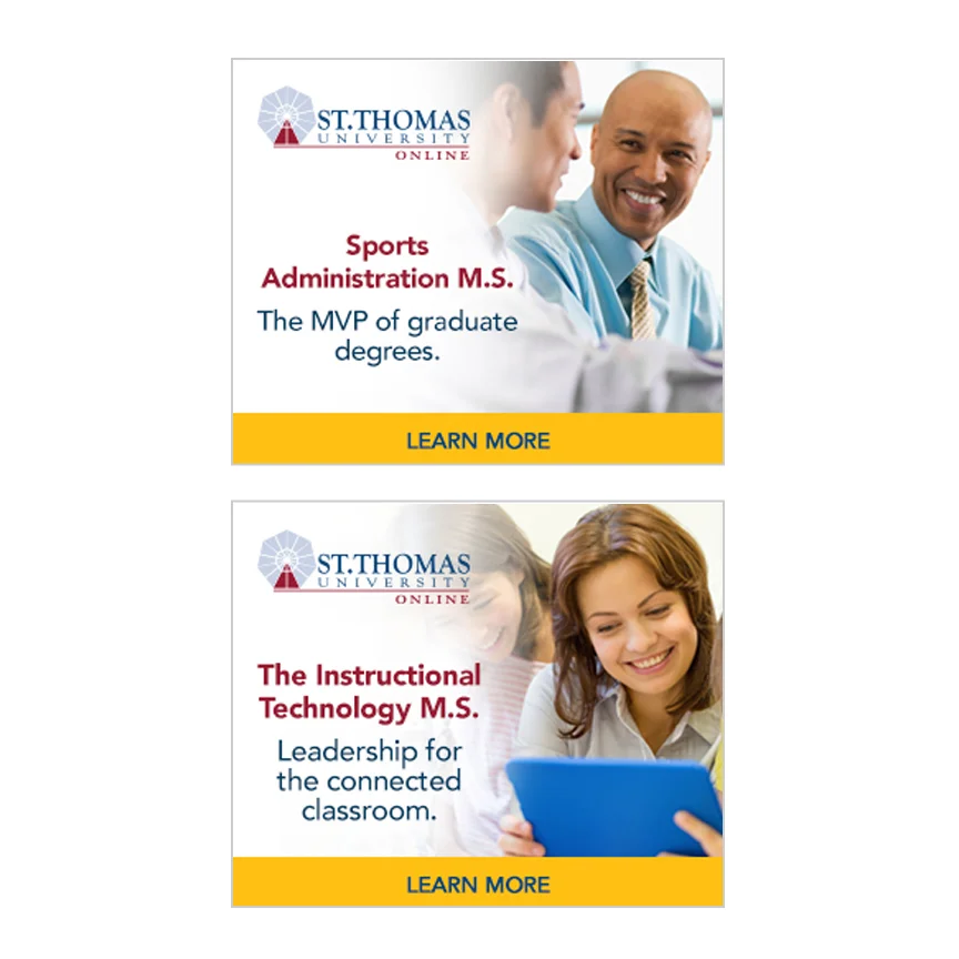 St. Thomas University Banner Ads