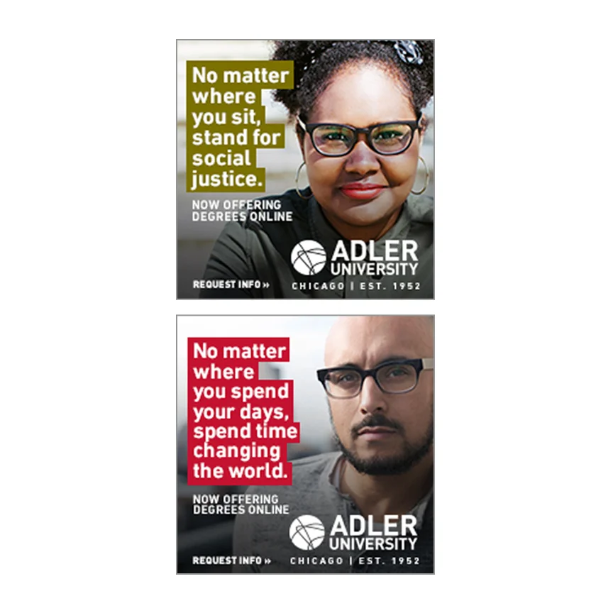 Adler University Banner Ads