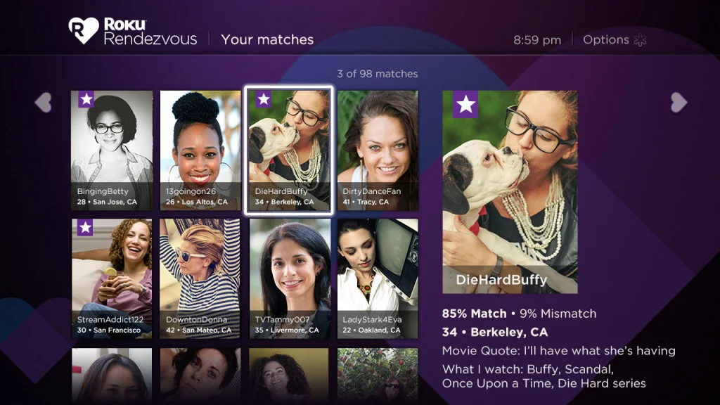 UI – Your matches