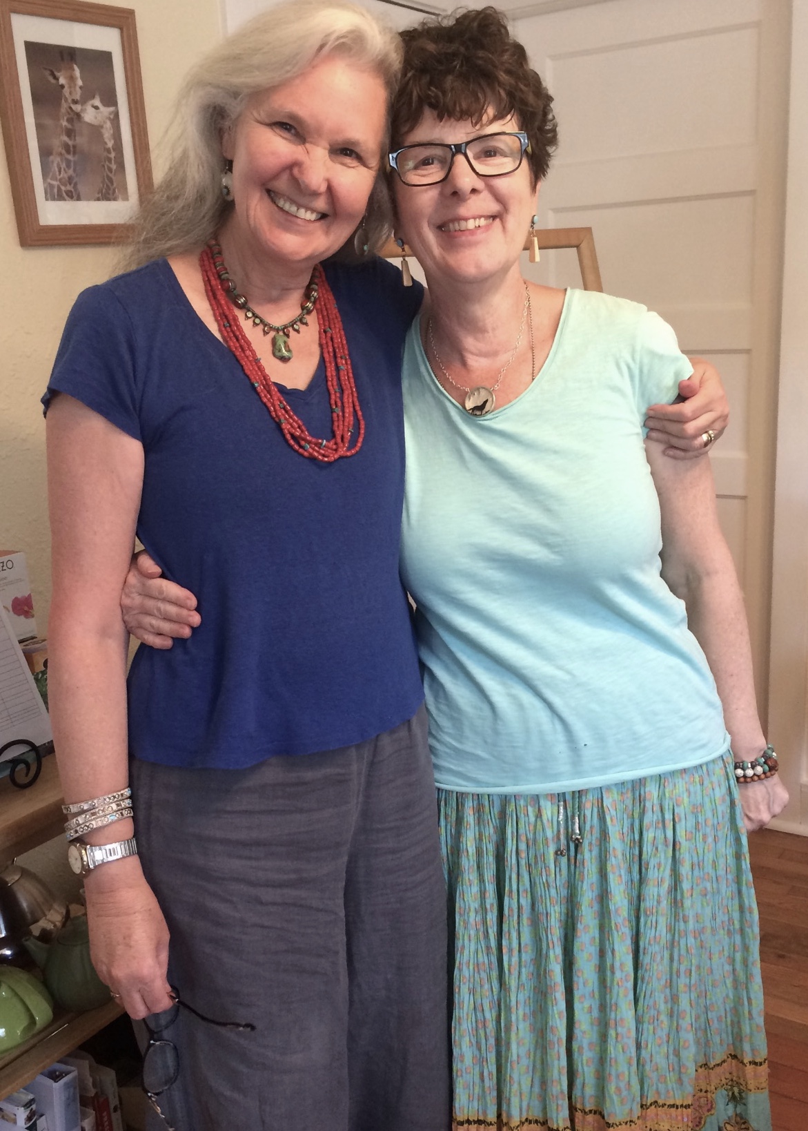 Carol Dudley and I are co-creators of heARTfelt journey. Carol Dudley is a fiber artist. Working in the Waldorf School as a hand work teacher introduced her to wet felting. Wet felting led to nuno felting and that captured her creative mind and heart. She now sells and shows her wearable art.