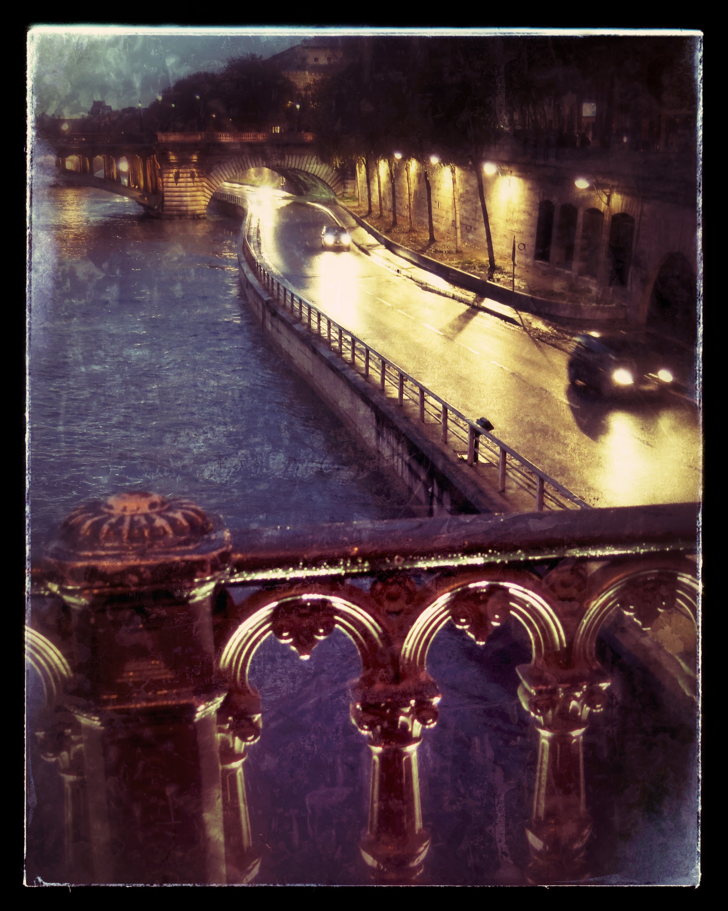Night Bridge on the Seine