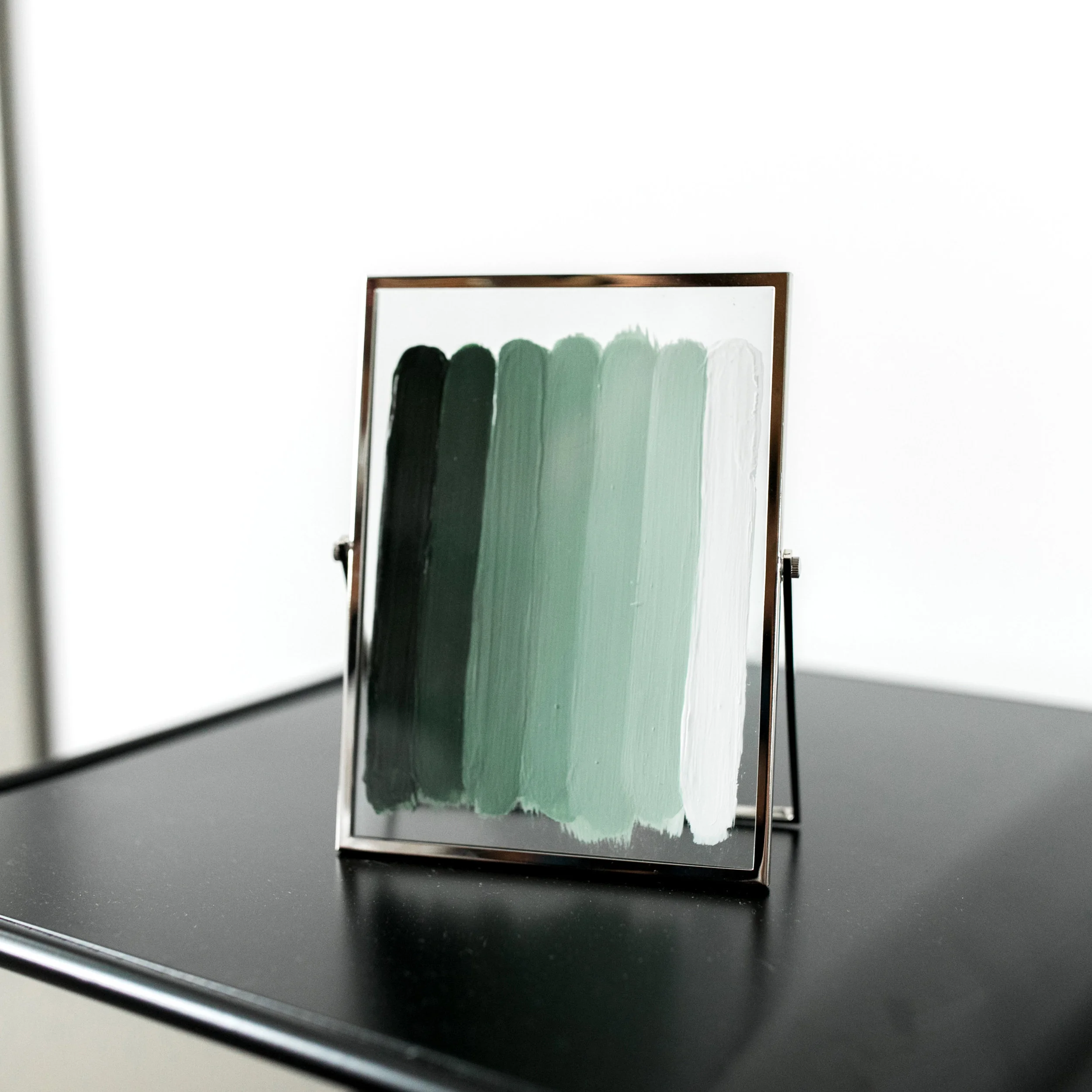 Original Art "Oh Ombre" on 4x6 Floating Frame