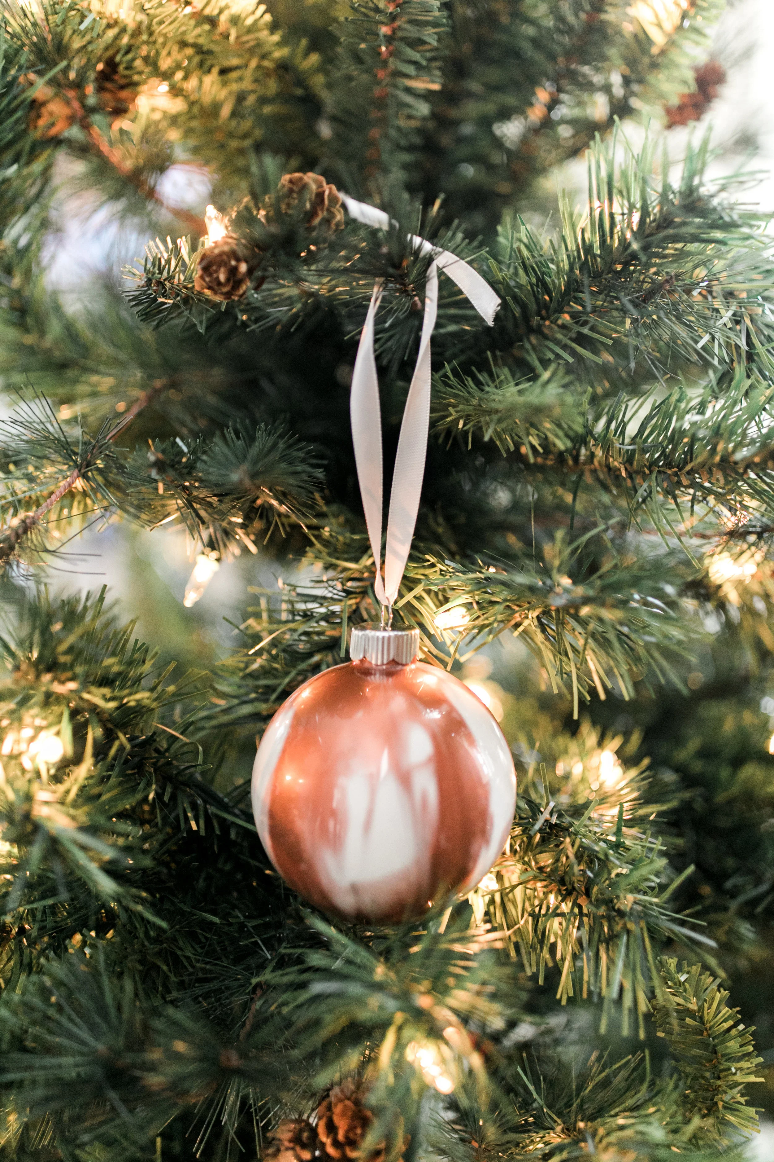 Large Glass Marble Ornament 