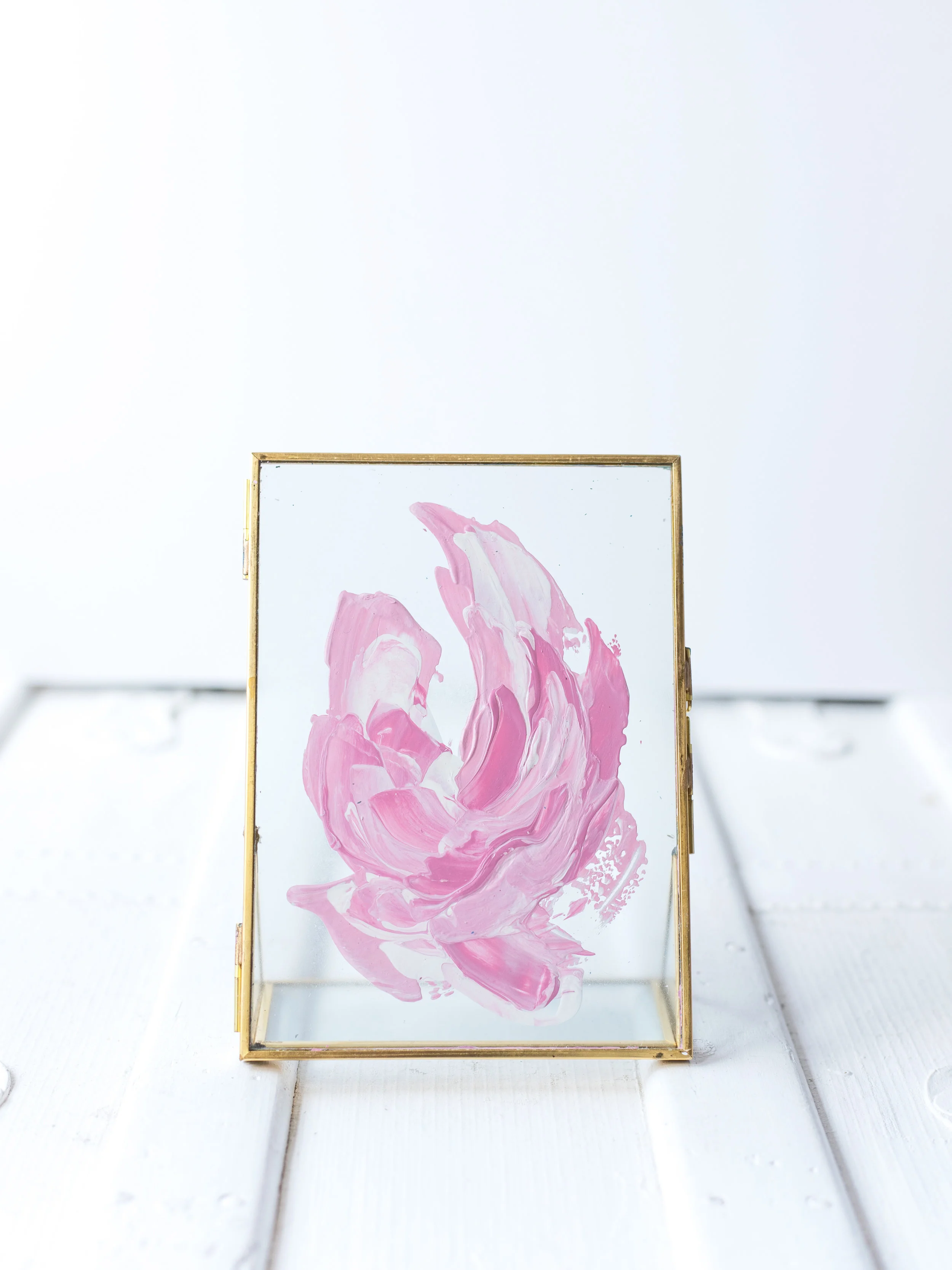 Original Art "Be Still, My Heart" in 5x7 Floating Frame