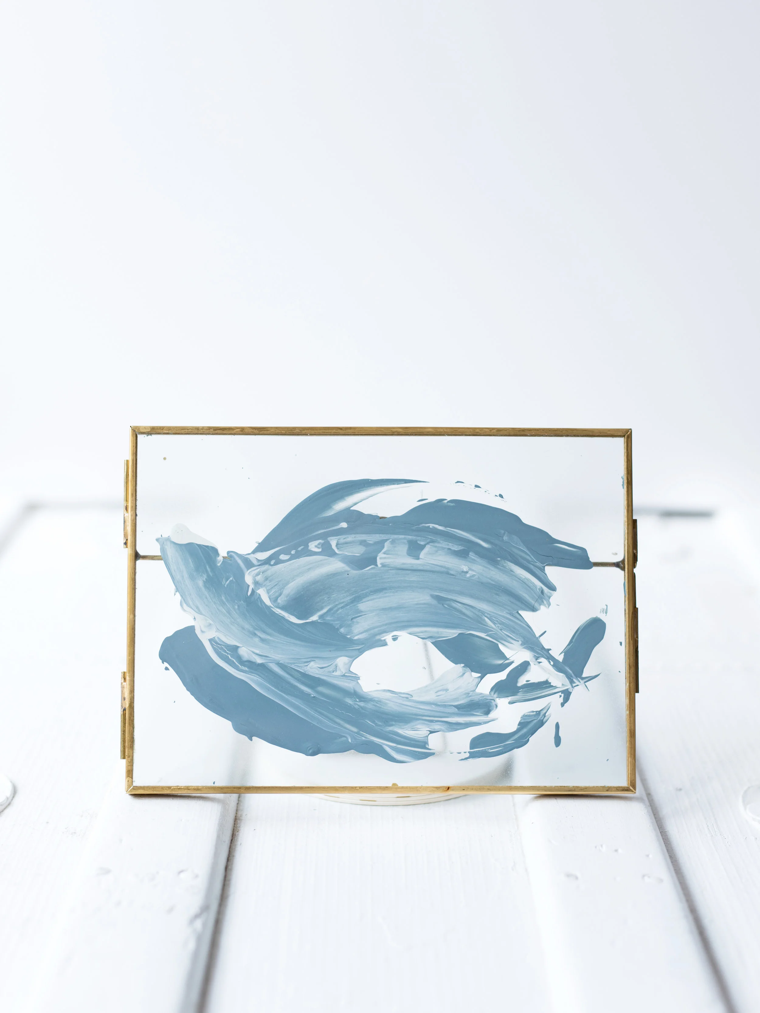 Original Art "Beneath Still Waters" in 5x7 Floating Frame