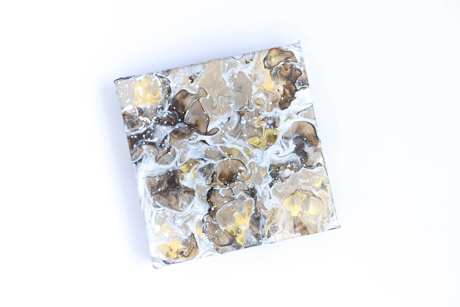 "Blossoming Below" 6x6 Original Artwork on Canvas 