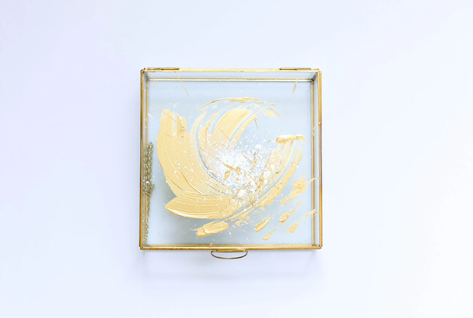 "Living in Gold" Original Art on Jewelry Box