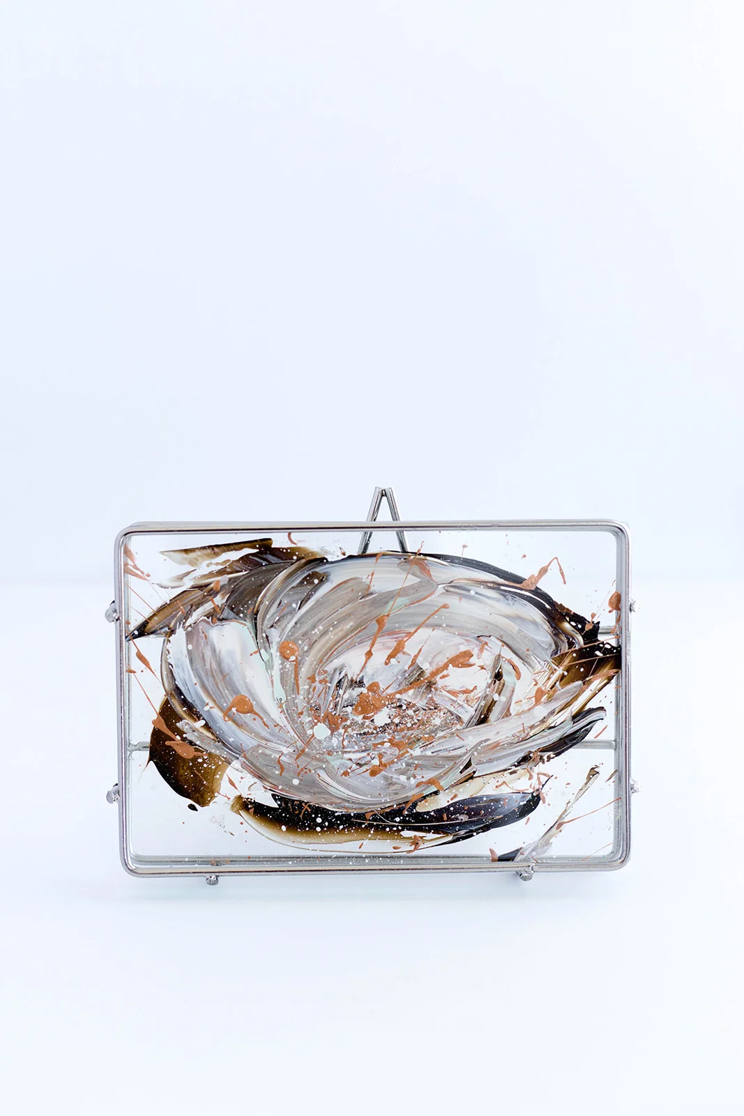 "Whipped Mocha" Original Artwork in 4x6 Floating Frame