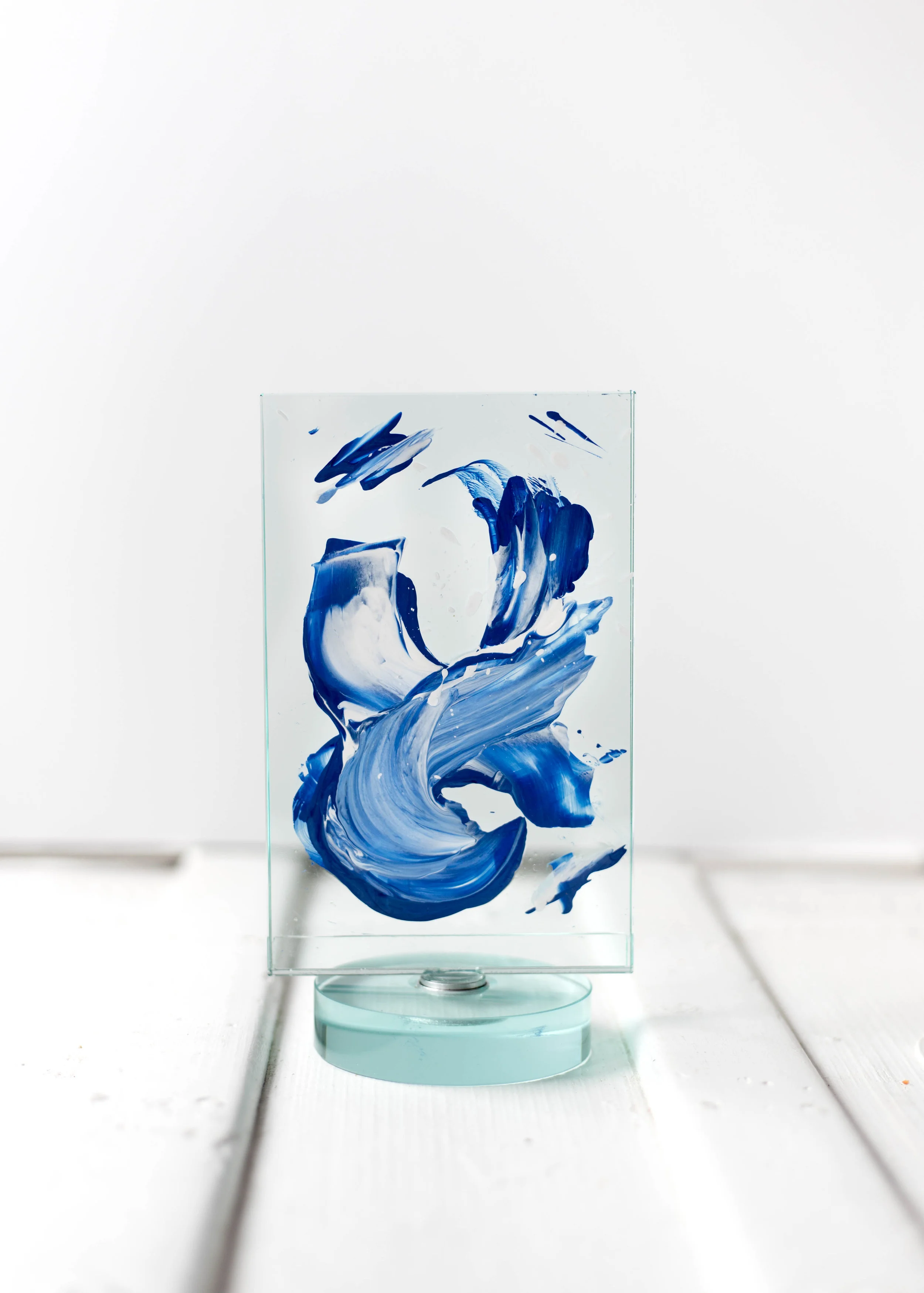 Original Art "Far Beyond The Galaxy" on 5x7 Floating Swivel Frame