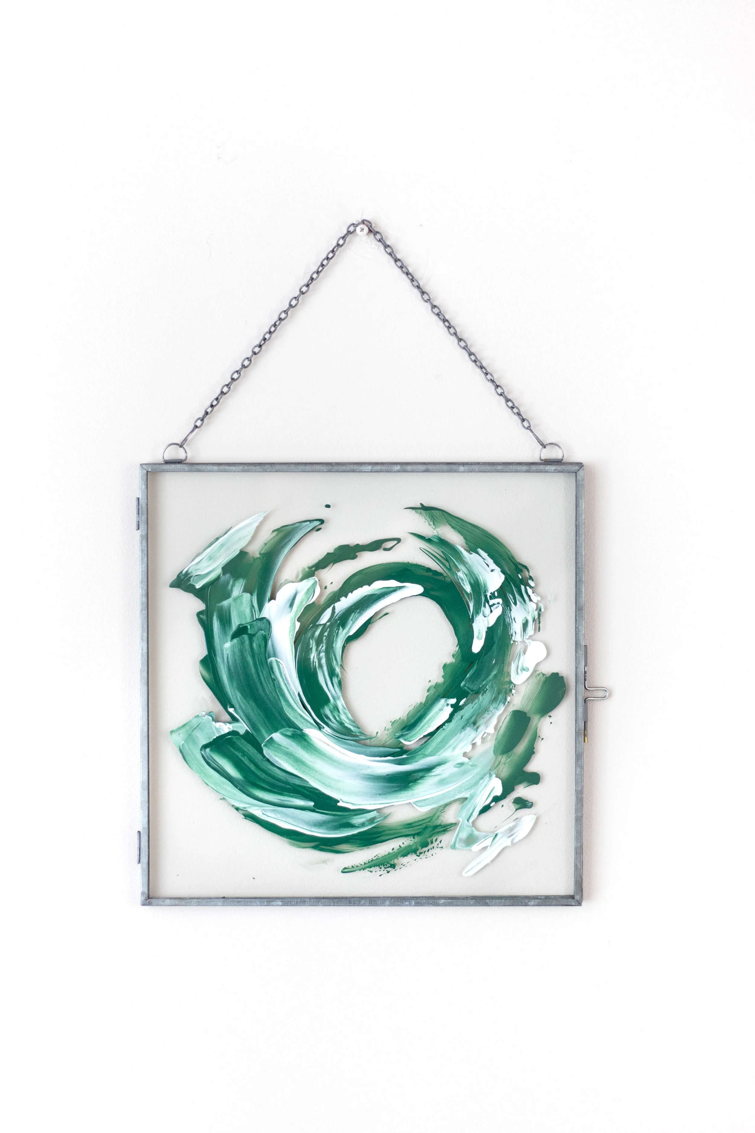 Original Art "Endless Grace" 10x10 Hanging Floating Frame