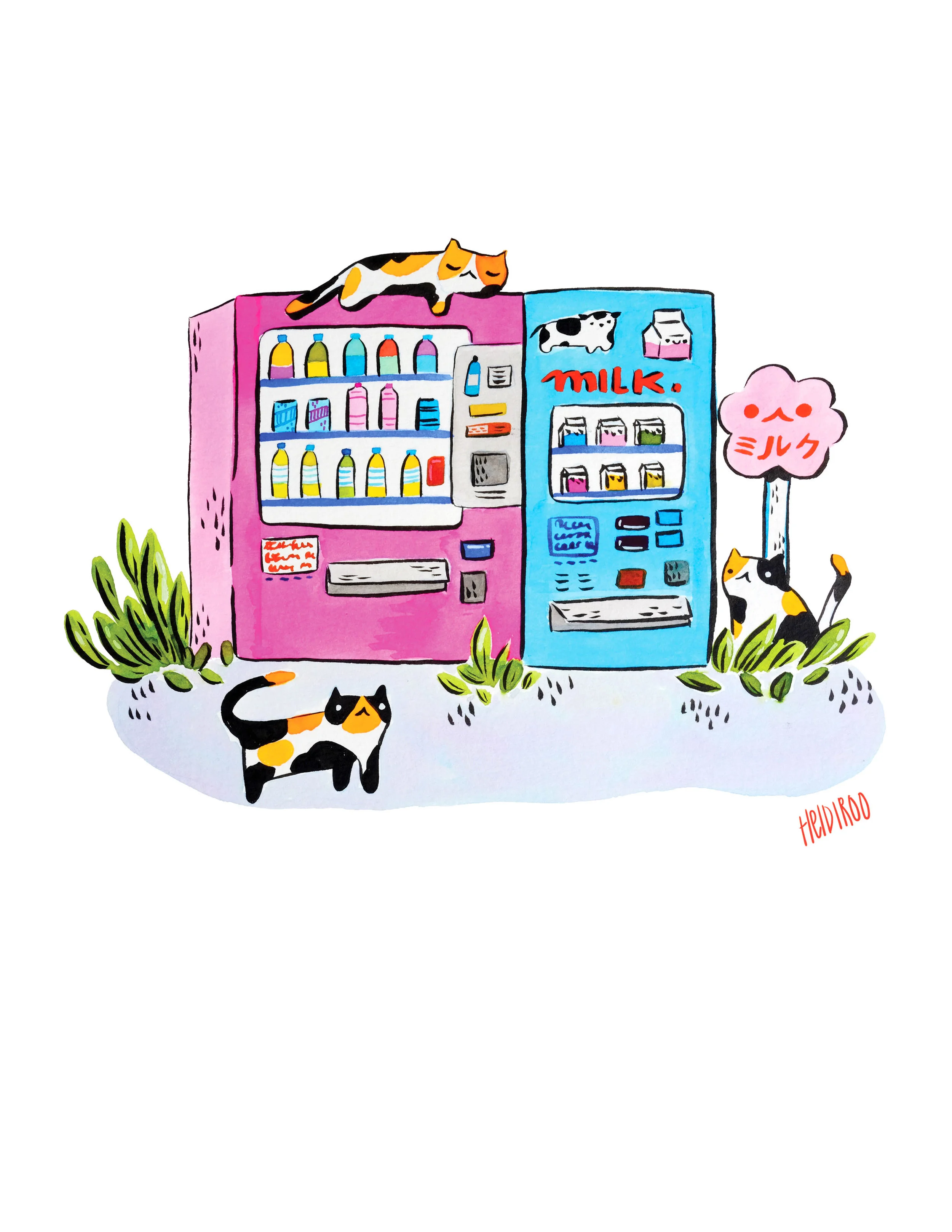 VENDING CALICO CATS