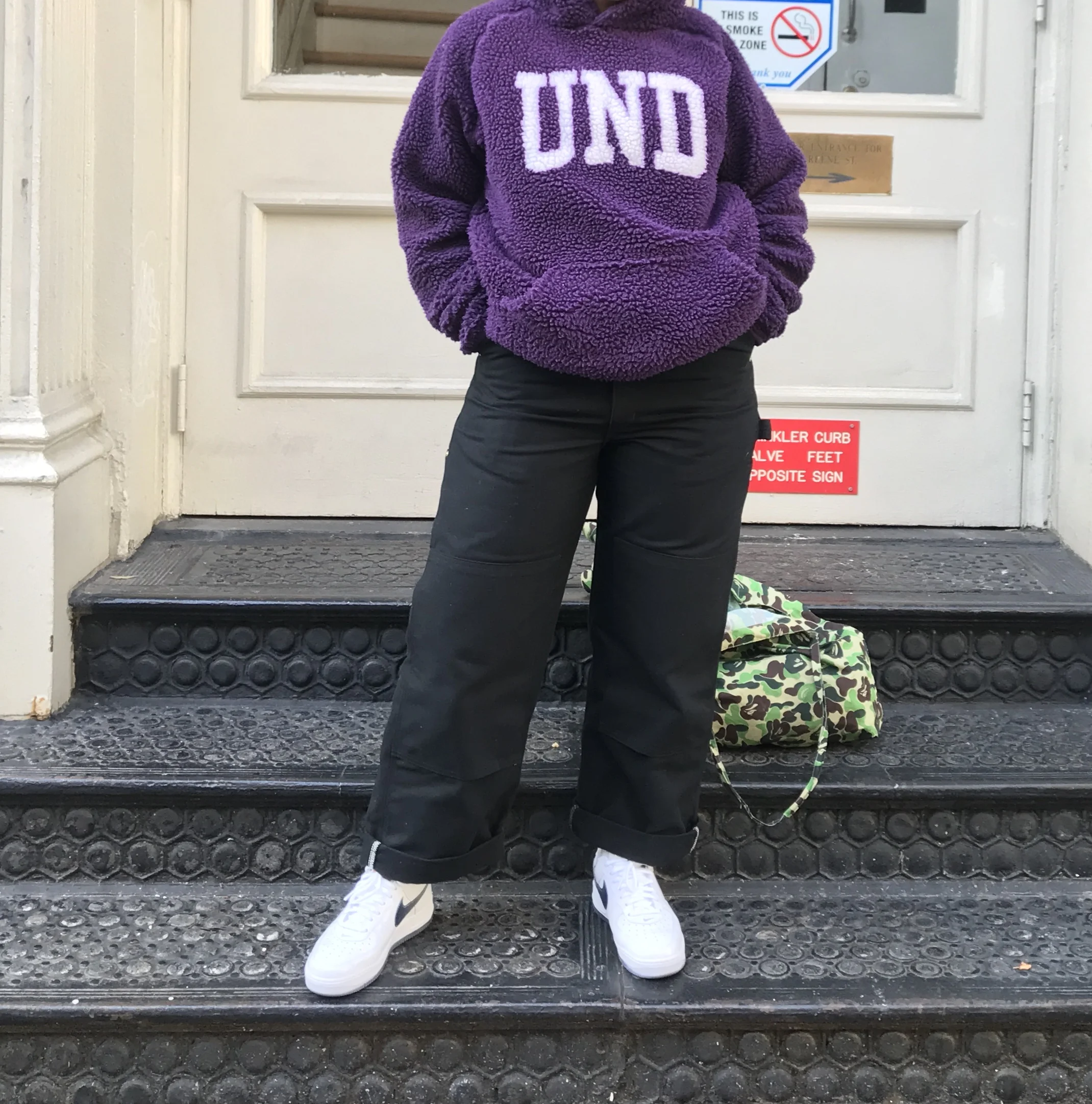 undefeated sherpa pullover hood