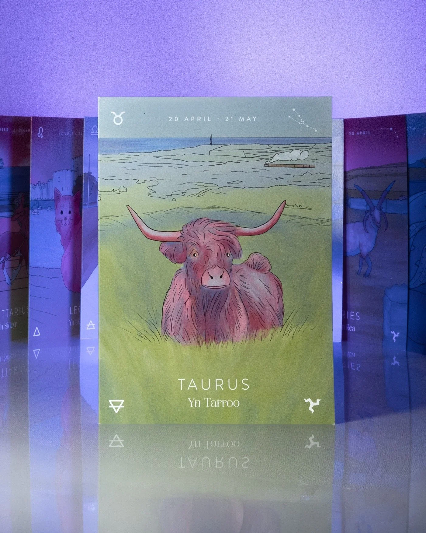 Happy #Taurus season! ♉️ As spring finally starts to take root on the Isle of Man, we're inspired by our Taurus friends' grounded patience, good taste, and generally unbothered energy. It's time to sit back and relax, traa dy liooar! 🐂🇮🇲 

Pick up