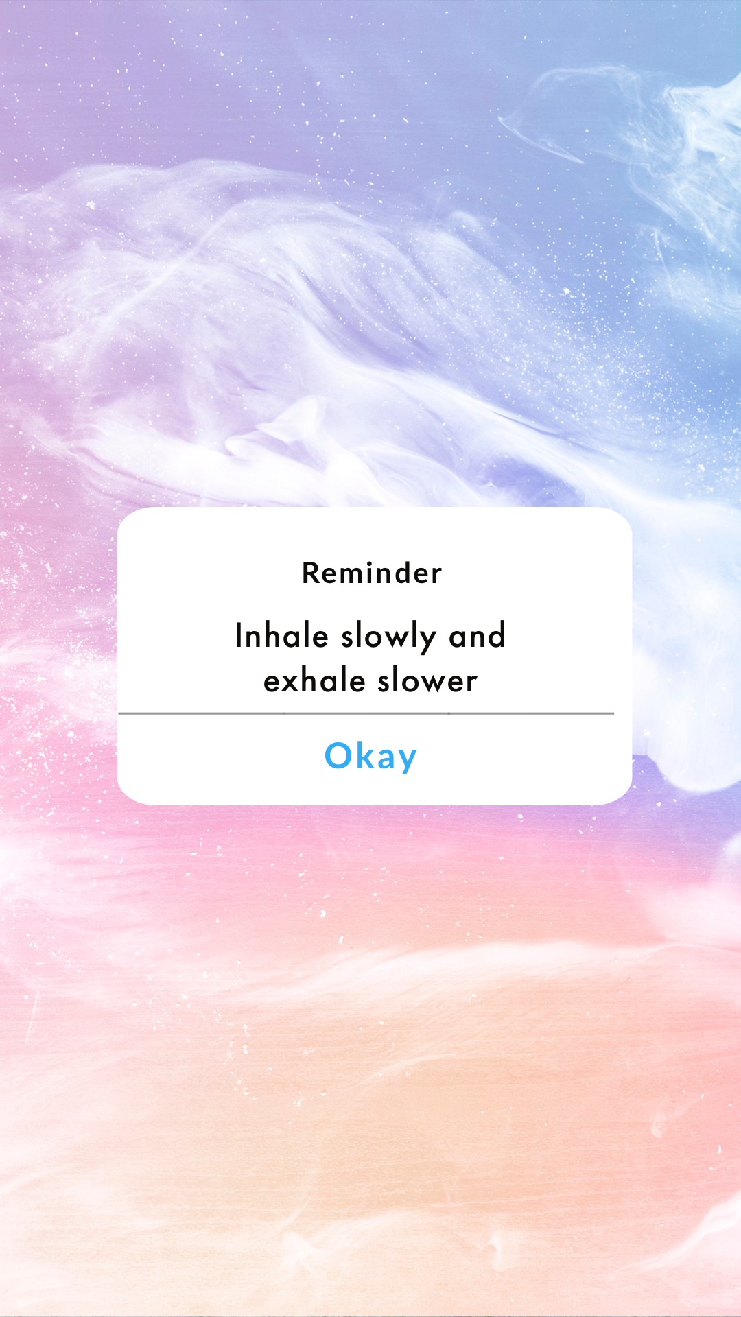 Reminder to self series: inhale and exhale