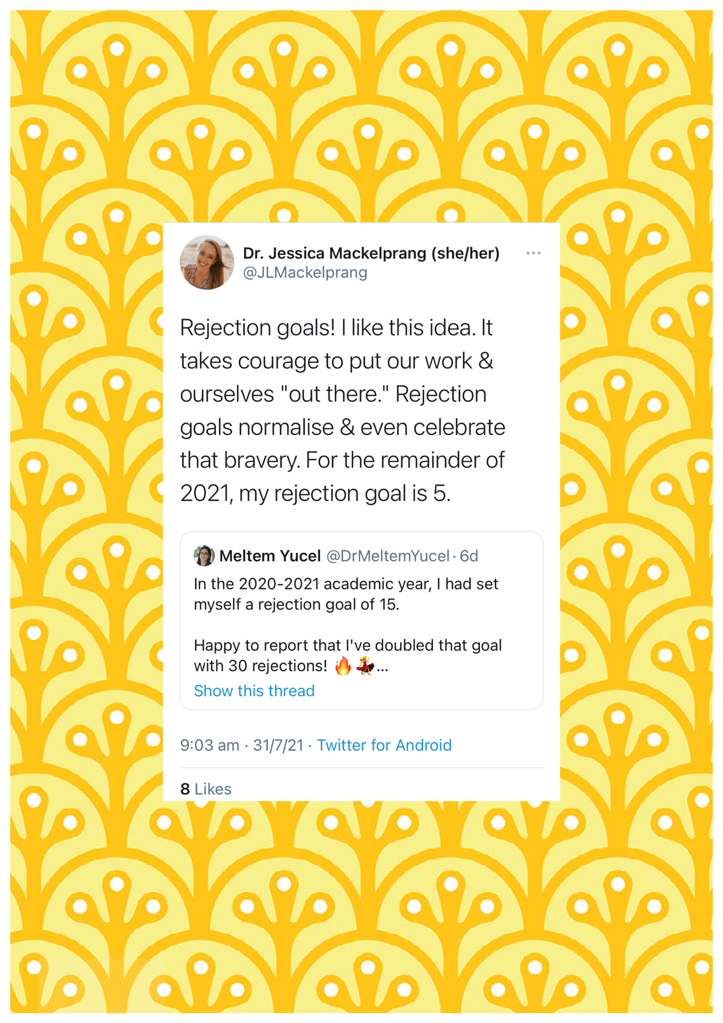 Normalising risk taking and fear of failure 