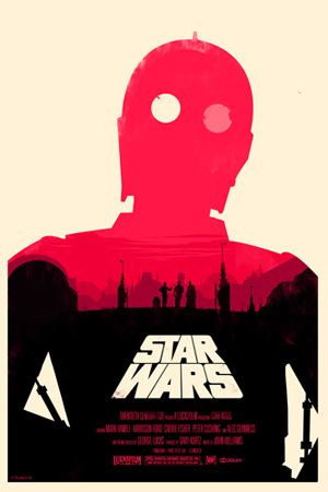 "Star Wars: A New Hope" minimalist art