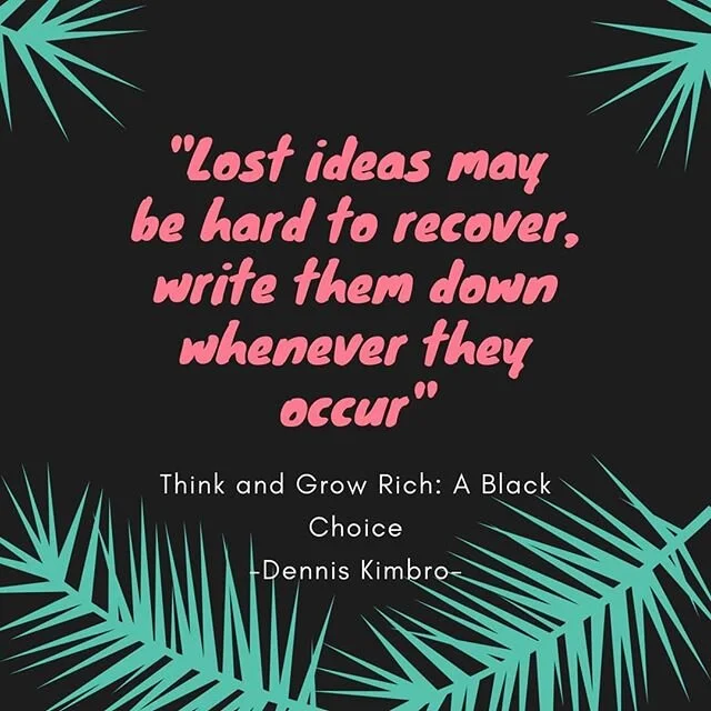 If you are at home solo dolo like me, your brain is probably running on all cylinders right now. I try to keep a pen and paper nearby to write things down even if they don't make sense in the moment. #readingtolearn #thinkandgrowrich #covidcreativity
