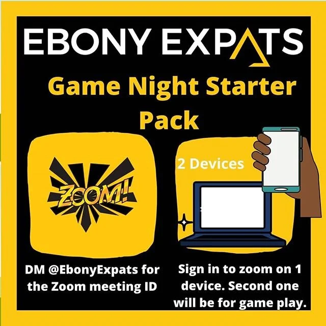 Join me as I host @ebonyexpats digital game night Monday 13April 8pm IndoChina Time.