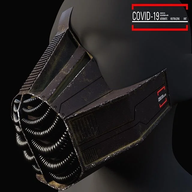 Taking this Coronacation to learn new things and polish up the old skills! Currently dreaming of a world where we can all just breathe a little easier. #cinema4d #substancepainter #covid_19 #freshair #modeling #topology #octanerender #mask