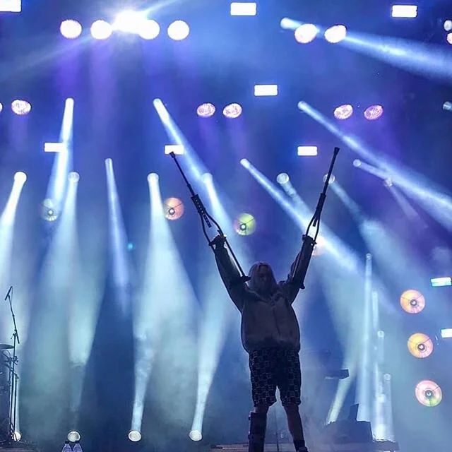 The opening pop to Billie Eilish&rsquo;s @wherearetheavocados summer festival show. @osheaga fest in Montreal last August was a treat. @courdesign for an awesome show to work with and @brianmarquis for keeping things managed and steady all the ways a