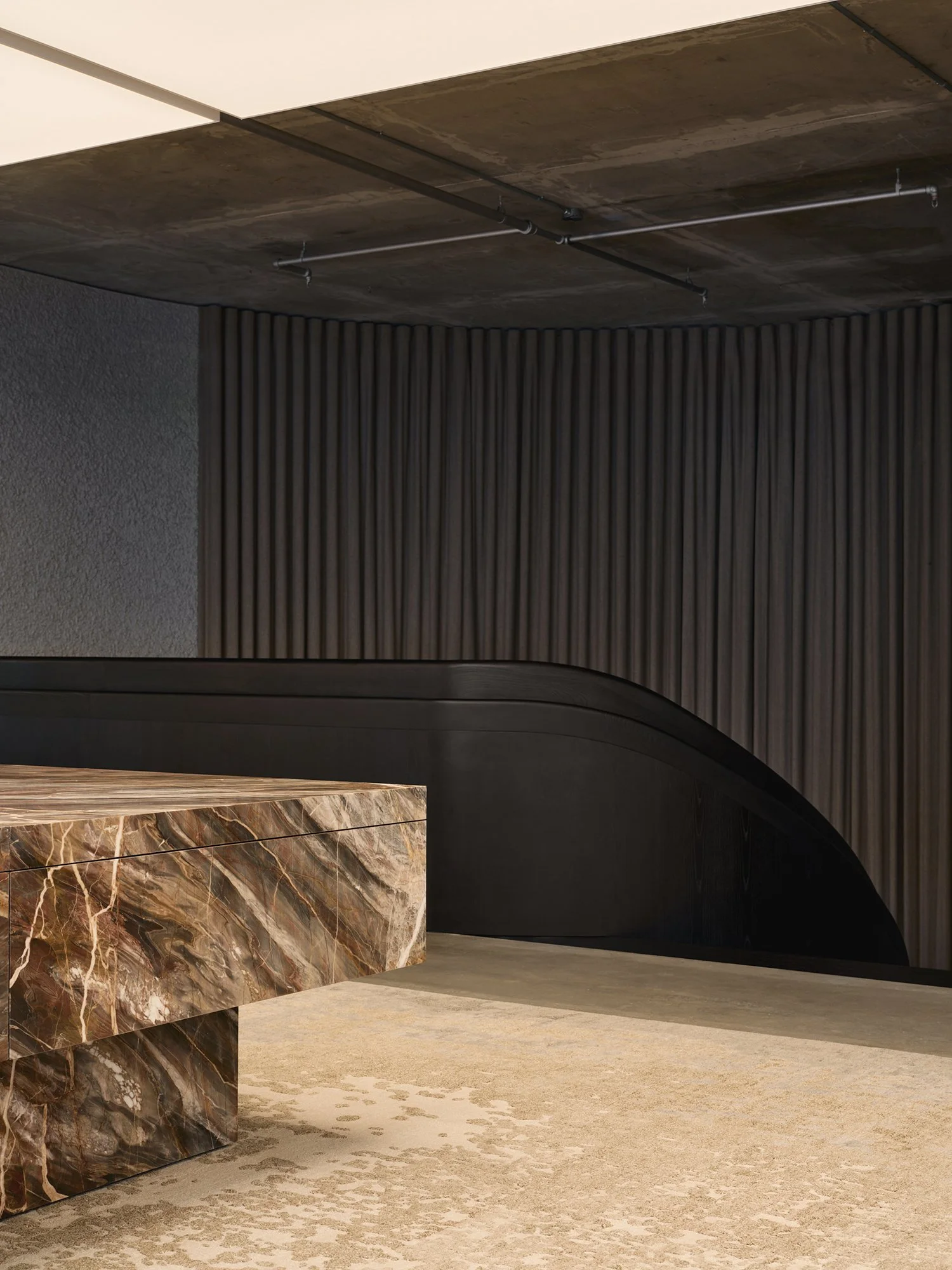 Interiors of the Saint Laurent flagship store in New York