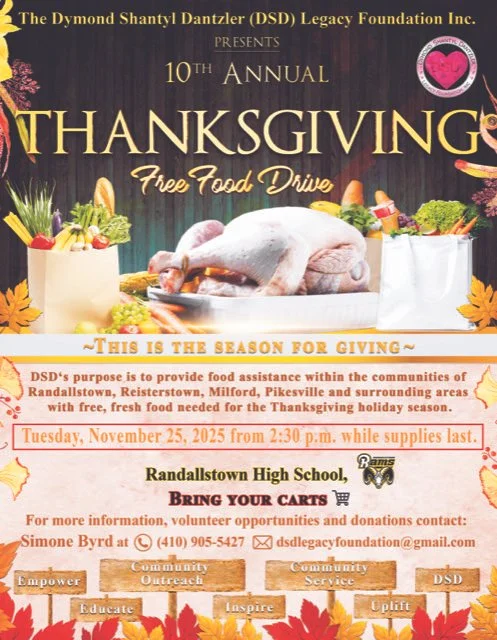 DSD's 10th Annual Thanksgiving Free Food Drive 